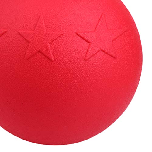 Zhjbd Heavy Duty Chew Ball, Equine Horse Rubber Jolly Balls Soccer Play Toy Stable Field Toys With Handlecoding/582 #TOP3