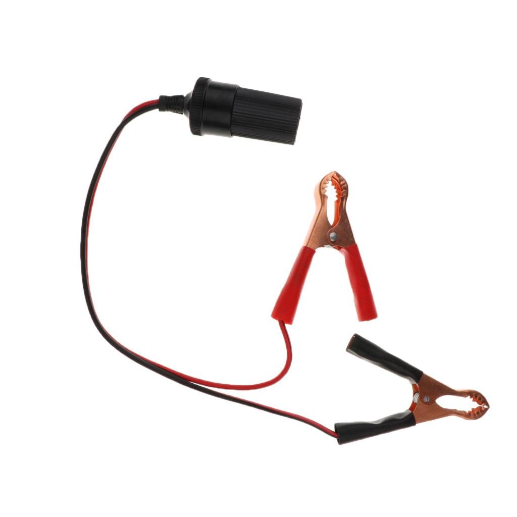 ATORSE Car 50A Battery Copper Alligator Crocodile Clip Cigarette Lighter Socket-image-16