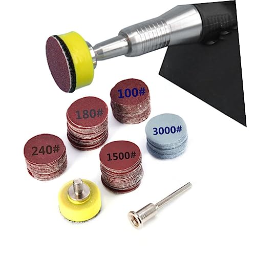 ULTECHNOVO 100 Peças 1 Moedor De Broca Prato De Lixar Lixa Com Adesivo Ferramenta Restauradora Disco