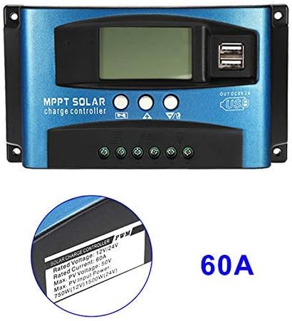yeehao 60A MPPT Solar Panel Regulator Charge Controller 12V/24V Auto Focus Tracking Device