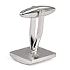 KINGQ Mens Silver Square Checkerboard Cufflinks #2