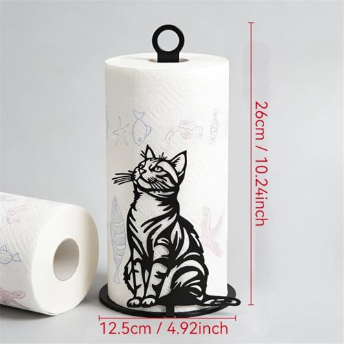 Portarrollos de cocina vertical para encimeras y mesas de baño elegantes 5