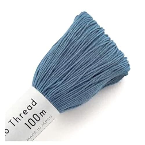 Hilo Sashiko Olympus 100m Algodón Azul Denim miniatura 1