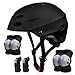 Knieschoner Kinder 7 in 1 Set mit Skaterhelm, SAMIT Inliner Schützer für Kinder Verstellbare Kinder Schutzausrüstung Set (6-13 Jahre) für Fahrrad Skateboard Rollschuhe Scooter Sport