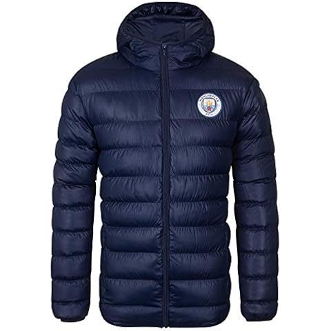 Manchester City FC Quilted Hooded Jacket Cover
