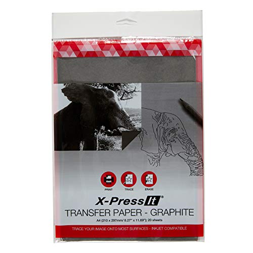 X-Press It Transfer Paper - Papel (A4, 20 Hojas), Color Grafito Cover