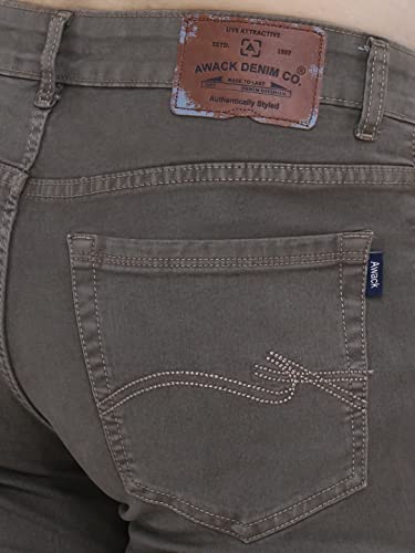 Image of Strechable Denim Regular Fit Mid Waist Light Weight Soft Feel Stretchable Denim Jeans Pant for Men