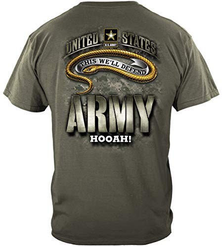 Erazor Bits Army T-Shirt Strong Camo Snake XXX-Large Military Green