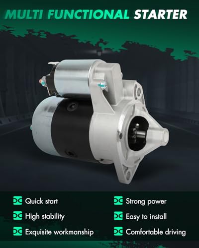 Image of SCITOO Starter Motor fit for Nissan for 720 2.0L 1983-1986,for Nissan for 720 2.2L 1983,for Nissan for 720 2.4L 1983-1986,for Nissan for D21 2.4L 1986-1989 Replacement Starter 16805,16711