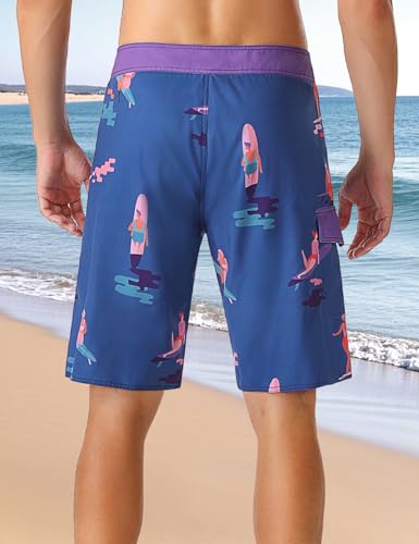 Men's Swimming Trunks Short Board Shorts Men with Mesh Lining and Pocket3