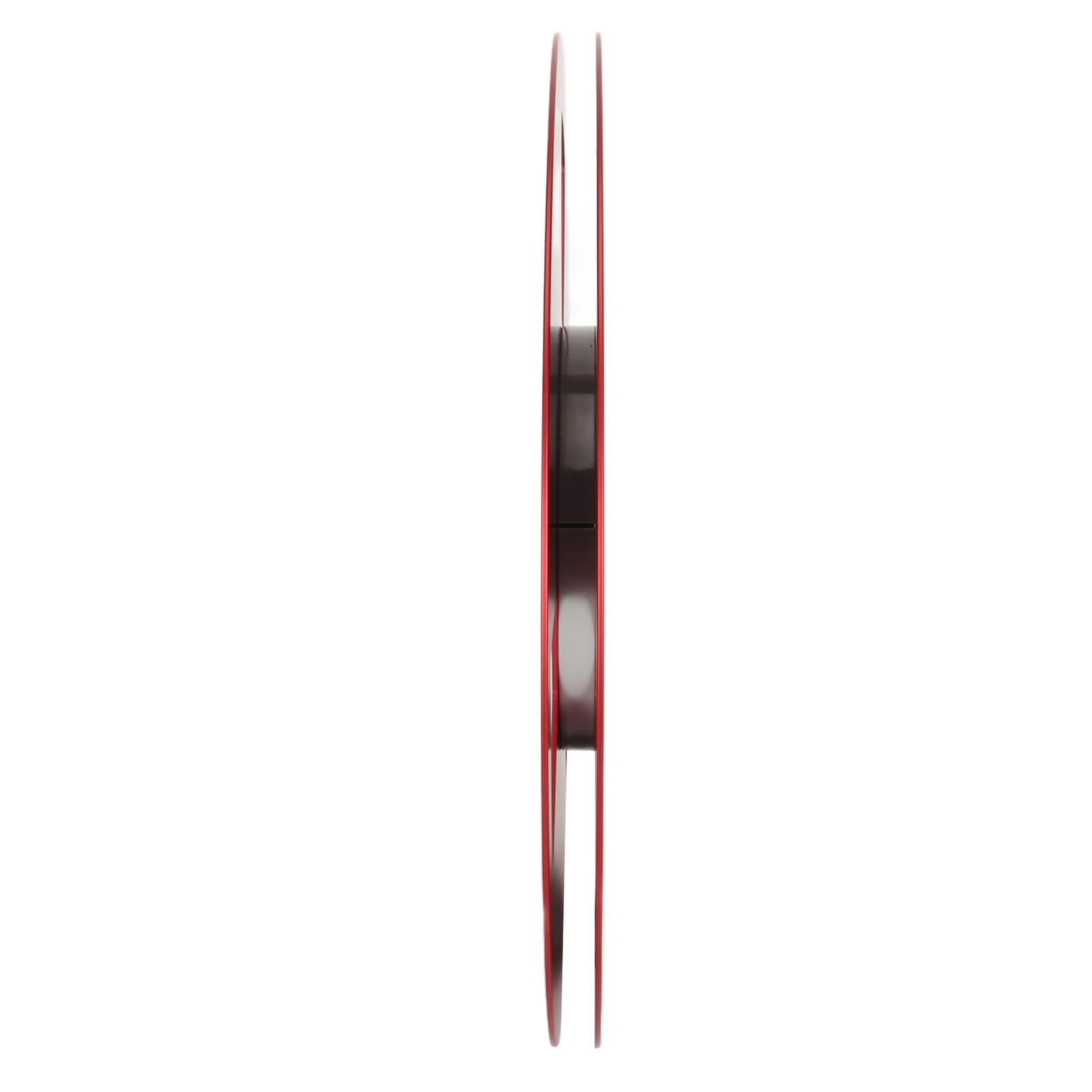 10 Zoll 1/4 Zoll Leere Bandspule für den Austausch Aller Offenen Spulenmaschinen, 3 Windwiderstandslöcher, Aufwickelspule aus Aluminiumlegierung für Aufnahmen, Professionelle (Rot)