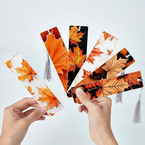 Marque-pages feuilles d'érable pour la lecture enfant lors du rituel du soir - 3