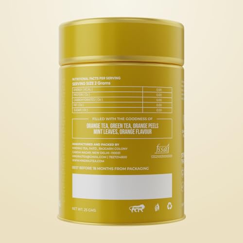 Image of Hindraj Chamomile Rani Herbal Green Tea 100 g Loose Leaves Organic, Refreshing Ice Tea, 100% Natural Ingredients, No Added Sugar Soothing & Cooling, Great for Hot & Cold Brews