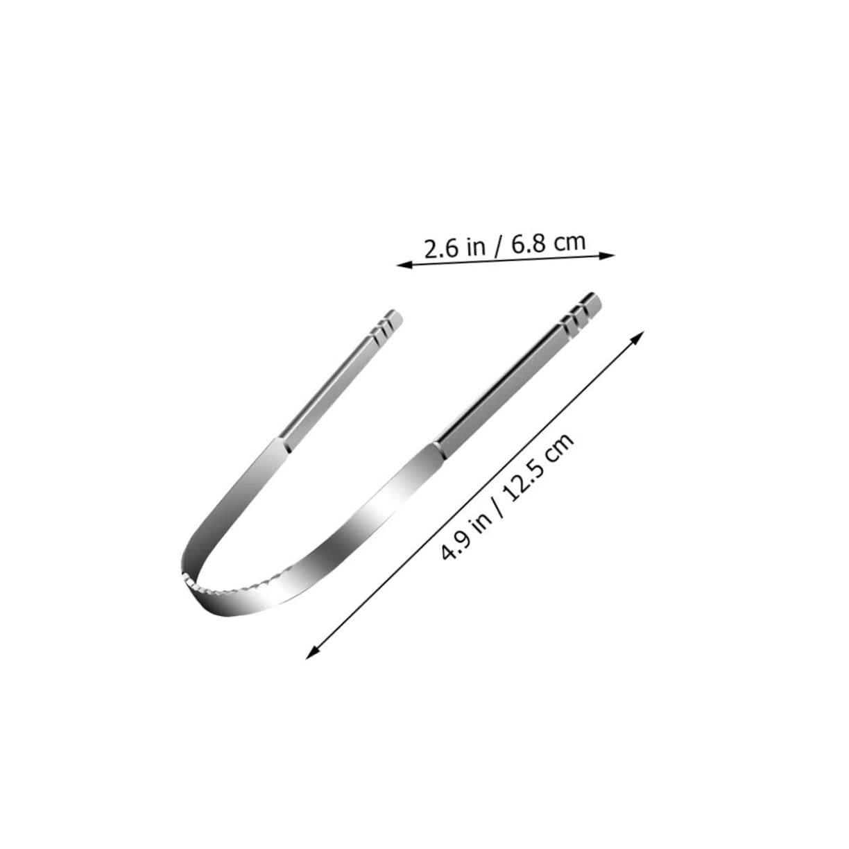 FOYTOKI 2Pcs Stainless Steel Tongue Scraper Oral Care Tool for Adults Deep Cleansing for Bad Breath Durable and Safe Tongue Cleaners