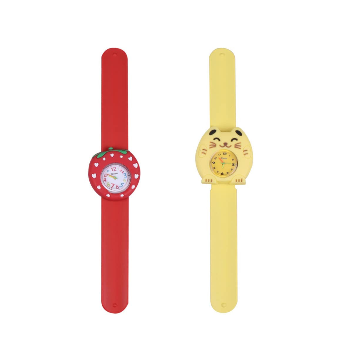 POPETPOP 2 Pieces Kids Cartoon Watches: Cute Cartoon Boy Girl Silicone Watch Quartz Slap Watch Sports Wrist Band for Children Toys (B09M48KB2P) Amazon Price History, Amazon Price Tracker