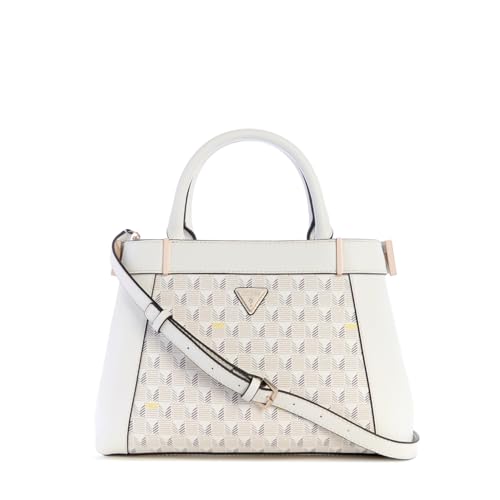 GUESS G Wave II Satchel Bag Stone avec bandoulière et grand volume