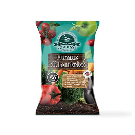 Il Paese Verde Humus Di Lombrico 7L - 50mq Fertilizzante Naturale e Organico Per Piante – Aumenta la Fertilità e Migliora la Struttura del tuo Terreno - Prodotto Consentito In Agricoltura Biologica