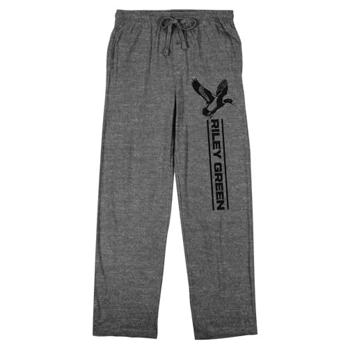 Bioworld Riley Green Duckman Men's Heather Gray Sleep Pajama Pants
