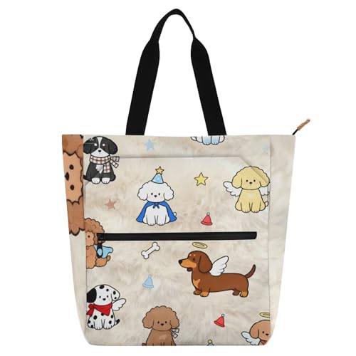 Bolsa de hombro grande con perrito salchicha ideal para regalar en ocasiones especiales