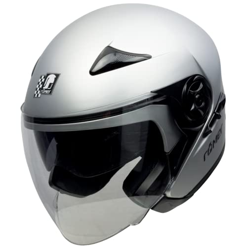 Römer Helmets Motorradhelm Koblenz, Silber Matt, Größe XL