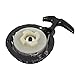 Nikou Einfacher Seilzugstarter, Pull Starter Ersatz Anlasserteil für 49CC Mini Pocket Dirt Bike Minimoto ATV Quad, Mini Motorradzubehör(Schwarz)