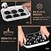 Whiskey Ice Ball Maker, [Fill without Funnel & Easy Release] 2.2'' Round Large Iced Cube Trays with Cover, Reusable Sphere Silicone Ices Tray with Lids for Bourbon, Gift for Brandy Lover