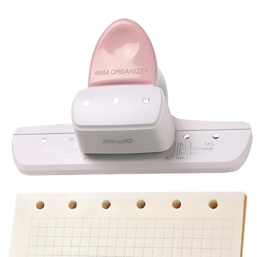 Amazon.co.jp: KASELIN ルーズリーフ穴パンチ 3穴/6穴 調整可能な 穴