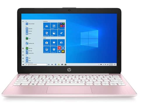 Image of HP 2022 Stream 11.6 inch HD Laptop, Intel Celeron N4000 Processor, 4GB RAM, 64GB eMMC, 1-Year Office 365, Webcam, Intel UHD Graphics, Bluetooth, Windows 10 S, Pink, 128GB SnowBell USB Card