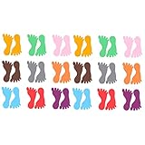 DIYEAH 2 Series Huella Pegatinas Pasos Pie Hogar Vivero Huellas Kindergarten Pequeño Aula Piso Decoración De La Habitación De La Cama Lugares Descalzo 36 Pares*2