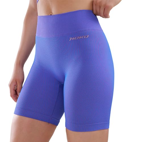 HOKO - Malla Corta HEIWA para Mujer - Malla Corta de Compresión - Malla Ideal Running, Fitness y Gimnasio - Malla sin Costuras - Máxima Sujeción y Comodidad | Color Morado, Talla M