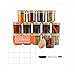 Avilia - Porta Spezie per Cucina in Vetro 170 ml con Coperchio in Bambù, Etichette e Penna Inclusa, Set 15 Vasetti Riutilizzabili per Conservazione Aromi e Uso Creativo in Casa immagine