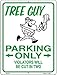 SMART BLONDE Tree Guy Parking Novelty Mini Metal Parking Sign PM-730