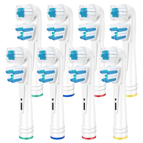 Brossettes de Rechange Dual Clean Compatible avec Oral B – Têtes de Brosse à Dents de Rechange...