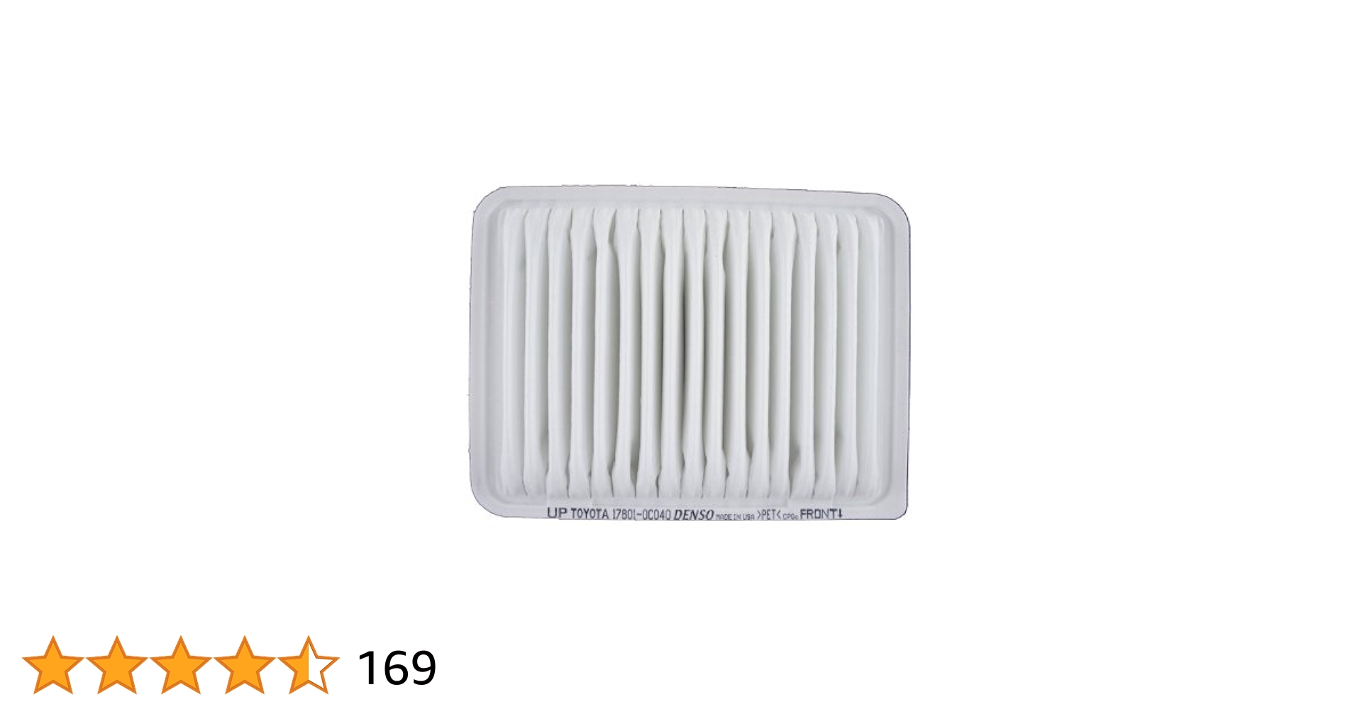 Amazon.com: Genuine Toyota 17801-0C040 Air Filter : Automotive