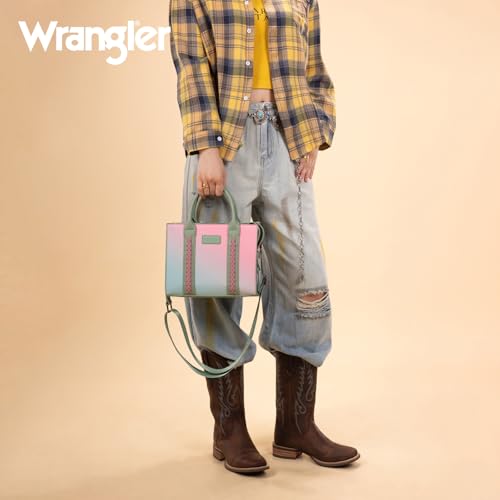 Image of Wrangler Tote Bag for Women Designer Satchel Handbags Top-handle Purses with Strap
