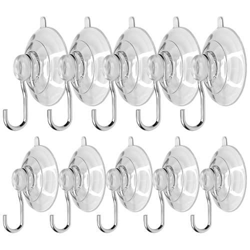 10PCS Saugnapf Haken, Haken Saugnapf’s, Transparent Saugnapf für Küche, Bad, Wand, Fenster, Glastür, Es Kann zum Aufbewahren, Aufhängen/Handtüchern/Haushaltsaccessoire/Verwendet Werden(30MM/40MM)
