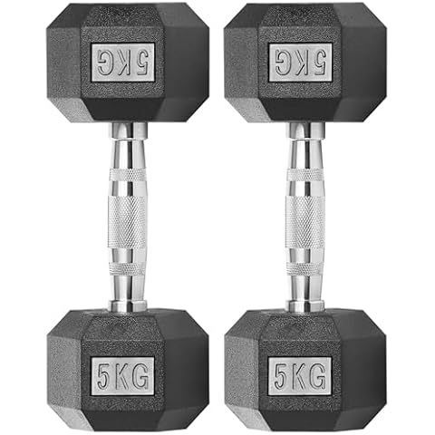 Gallant 5kg Rubber Encased Dumbbells Set Cover