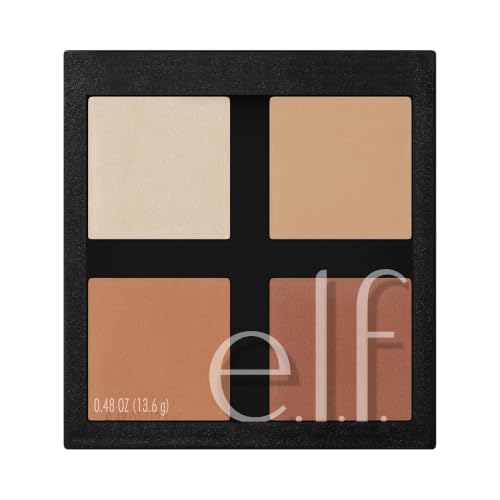e.l.f. Contour Palette, 4 Shades, Customizable, Easy to Apply, Sc...