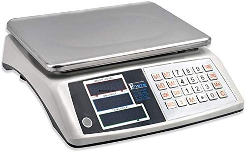 KLLJHB Básculas electrónicas, básculas de pesaje de Alimentos de Cocina de Alta precisión, báscula electrónica de Metal para calcular Precios, básculas de Cocina