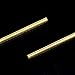 Swpeet 2Pcs 1/4 Inch in Diameter 14 inch in Length Brass Solid Round Rod Lathe Bar Stock Kit, Perfect for Various Shaft, Miniature Axle, Model Plane, Model Ship, Model Cars