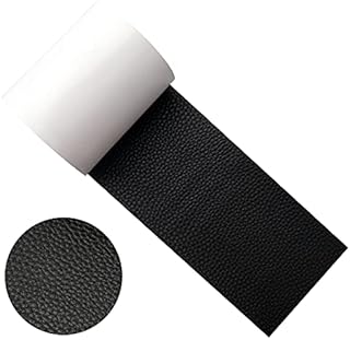 Leather Repair Patch, 3 x 60 Inch Adhesive Leather Repair Tape Leather Repair Kit Upholstery Repair Tape for Sofas, Furniture, Couch, Car Seat, Belts, Handbags, Jackets (Black)