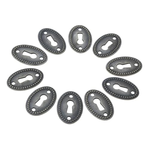 20/10/2 Pcs Antique Bronze Color Oval Shape Carved Hollow Connectors Jewelry Furniture Hardware(20pcs)