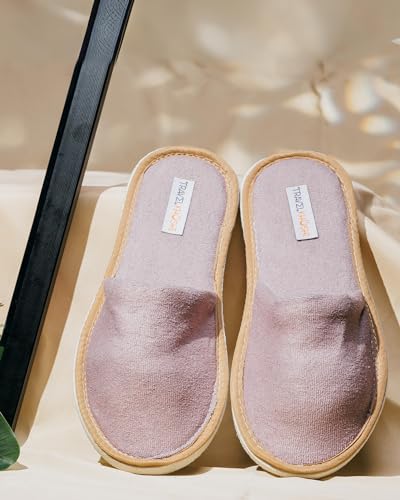 Image of Travelkhushi Soft Comfy Home Slippers For Women & Men For Winter Capet flip flops for Bedroom Indoor Carpet house slides Anti skid Slippers for Winter & Summer