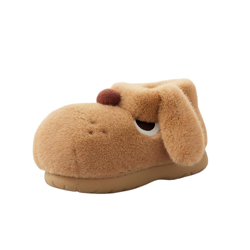 Big Eye Dog Slippers for Women, Cartoon Slippers 3D Slippers, Cute Soft Plush House Shoes Fluffy Warm Slippers, For Winter Indoors And Outdoors