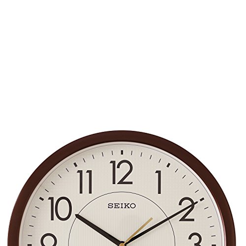 Image of Seiko Plastic case Wall Clock (QXA629BT, Brown, 36.1 cm x 36.1 cm x 3.9 cm)