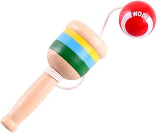 STAHAD Kendall Kids Sports 1 Peça Enchimentos De Saco De Festa Japonês Kendama Kendama Copo Kendama Copo De Habilidade Copo De Madeira Infantil Pequeno