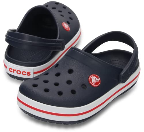 Image of Crocs unisex-child Crocband Clog Clog, Navy /Red, 4 UK M / 5 UK W (M5W7)