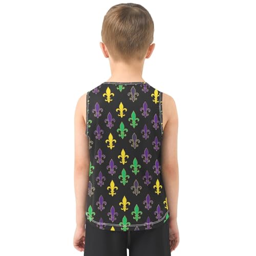 Mardi Array Black Boys Tank Tops Toddler Boys' Assorted Sleeveless Tank Tops for Summer,3T3