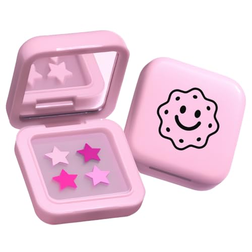 Dermple Pimple Patches for face - #1 Hydrocolloid Original Acne Patch Absorbs Zits & Whiteheads Advanced Spot Stickers Skin Mirror Case Box- Pink (32 Count)