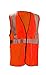 OccuNomix ECO-GCB-O2/3X High Visibility Value Mesh 5-Point Break-Away Hook & Loop Safety Vest, Class 2, 100% ANSI Polyester Mesh, 2X-Large / 3X-Large, Orange